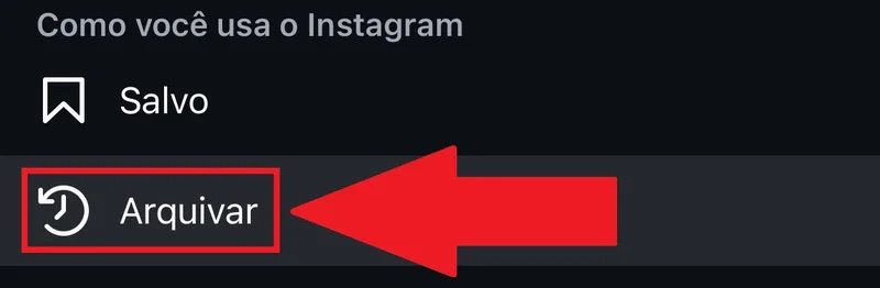 desarquivar foto Instagram
