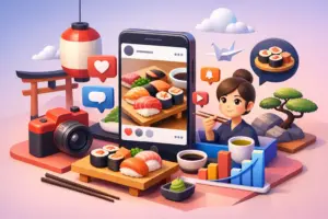 Como divulgar restaurante japonês no Instagram