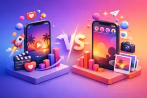 Reels ou Stories: qual dá mais alcance?