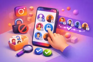 Tem como desbloquear pessoas em massa no Instagram?