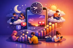Qual horário tem mais gente online no Instagram?