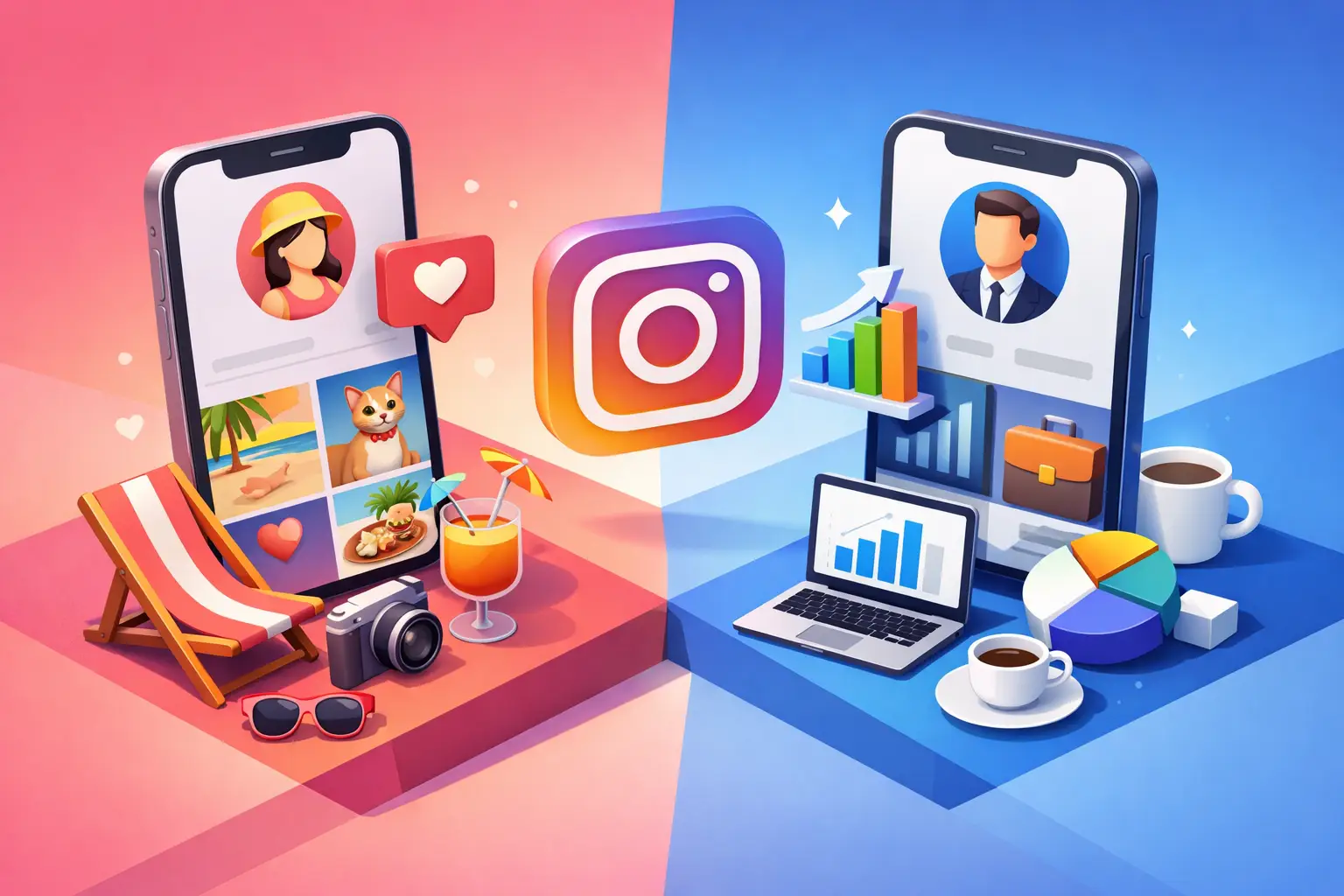 Perfil pessoal ou profissional no Instagram?
