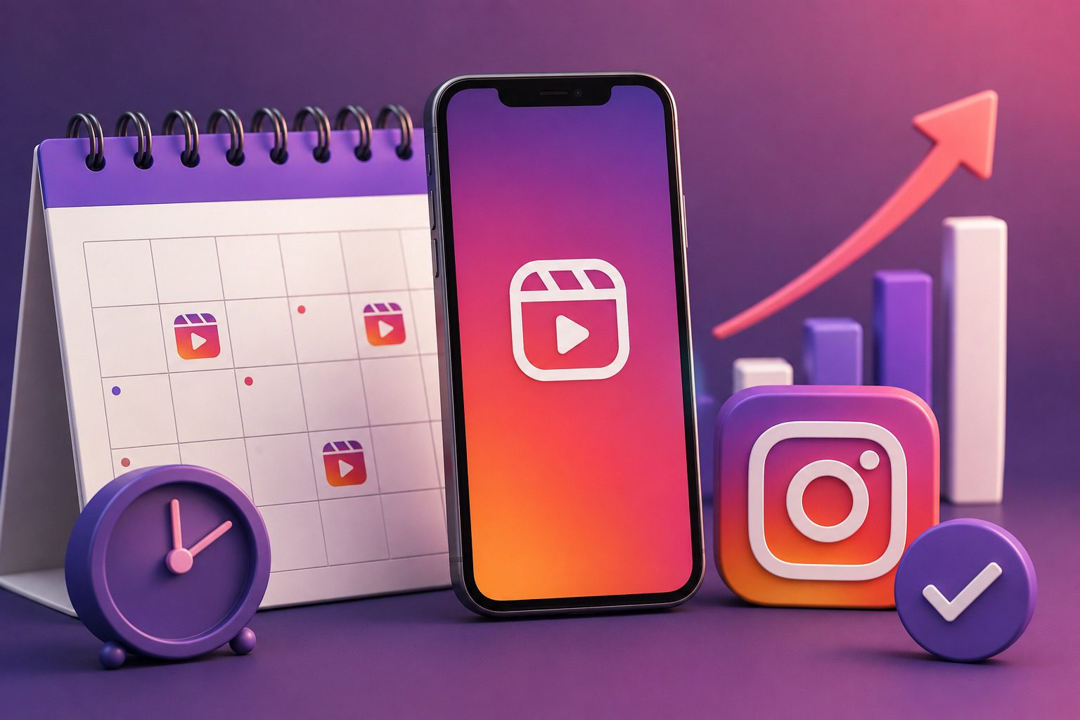 Qual a frequência ideal para postar Reels no Instagram? 1 calendário de reels