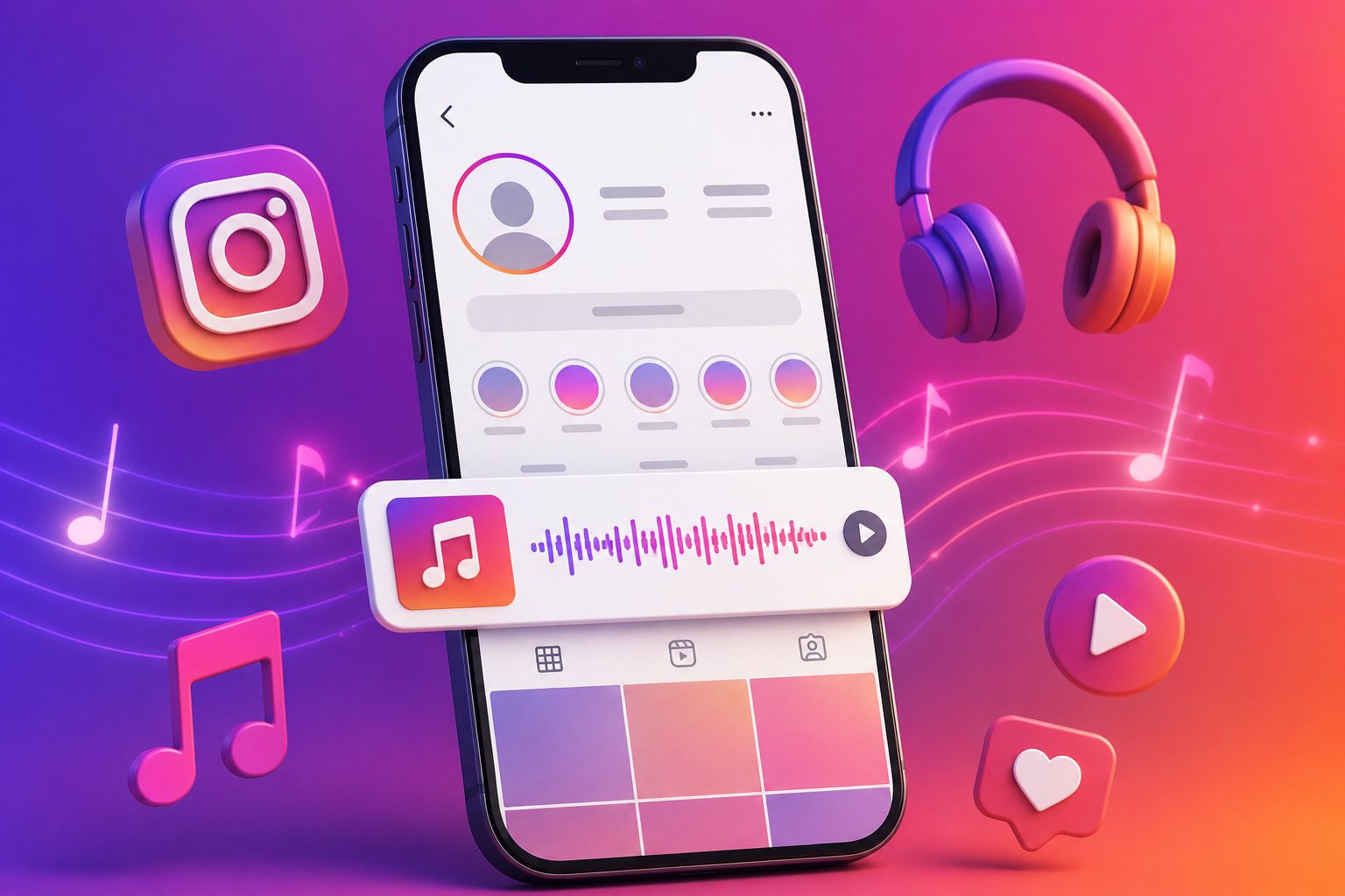 Como colocar música no perfil do Instagram: guia completo 2 musica Instagram