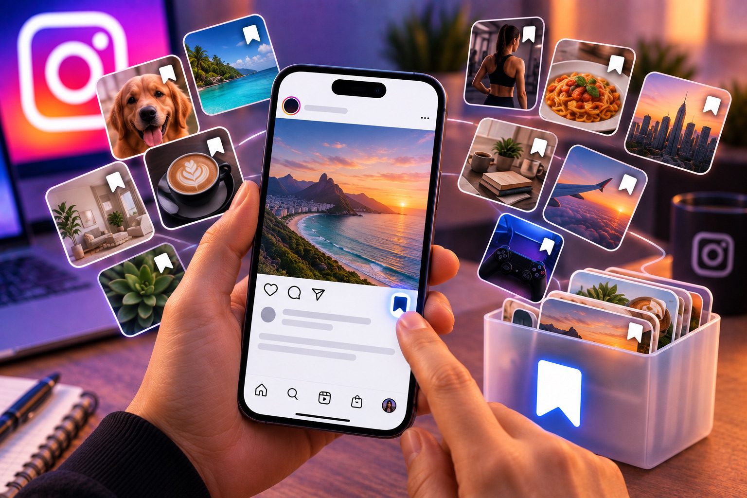 Quantos conteúdos posso deixar em “Salvos” do Instagram? 2 salvo Instagram