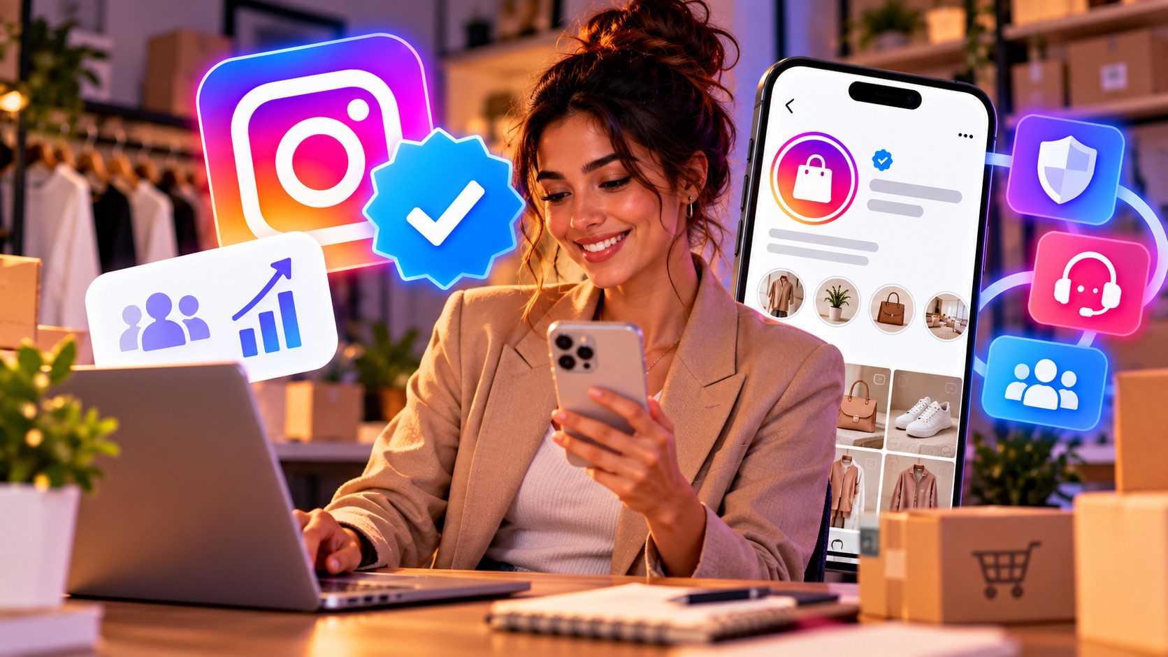 Benefícios de ser assinante Meta Verified para contas de empresa no Instagram 1 assinar meta para empresas